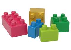 BLOCOS MONTAR CRIE E MONTE PEQ C/22PCS 