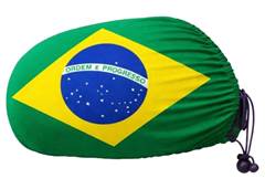 BANDEIRA P/RETROVISOR C/2 30X32CM BRASIL
