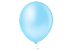 BALAO LISO REDONDO 5 CANDY AZUL C/50