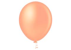 BALAO LISO REDONDO 5 CANDY LARANJA C/50