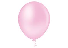 BALAO LISO REDONDO 5 CANDY ROSA C/50