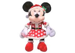 BONECA MINNIE NOEL 16CM VESTIDO VM/BR