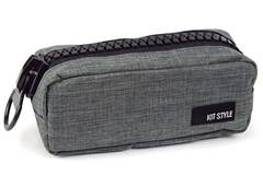 ESTOJO ESC TECIDO STYLE CINZA