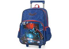 MOCHILA C/CARR. LUXCEL BATMAN AZUL ?