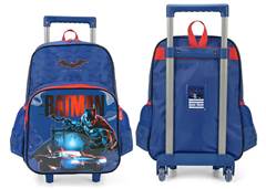 MOCHILA C/CARR. LUXCEL BATMAN AZUL ?