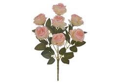 BOUQUET ROSA X7 33CM SALMON
