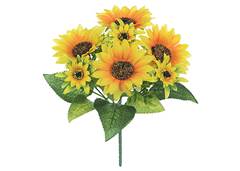BOUQUET GIRASSOL X7 28CM AMARELO