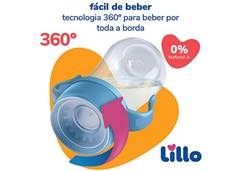 COPO C/ALCA LILLO 240ML SUP EVOL MENINO