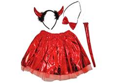 TIARA+SAIA+LACO+RABO DIABINHA VM