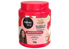CREME DE PENTEAR SALON LINE SOS 1KG RECAR QUERATINA