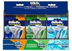 AP BB PRESTO3 GILLETTE REG+SEN+CO C/12 ?
