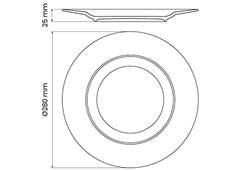PRATO RASO AL 28CM OLIVA HO
