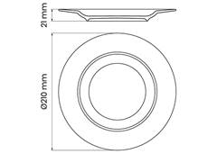 PRATO SOBREMESA AL 21CM OLIVA HO