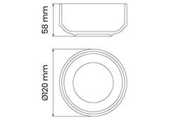 TIGELA EMPILHAVEL 12CM HS