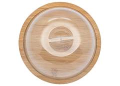 PORTA QUEIJO C/TP BAMBU 19CM YANGZI