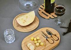 PORTA QUEIJO C/TP BAMBU 19CM YANGZI