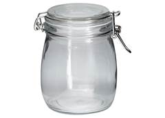 POTE HERMETICO VIDRO 830ML TRANSP YANGZI