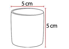 VASO CERAMICA 5CM CILINDRO BR