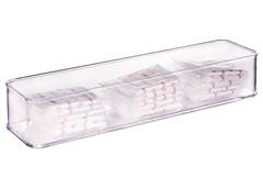 ORGANIZADOR ENCAIXA H1 29,2X7,3CM TRANSP