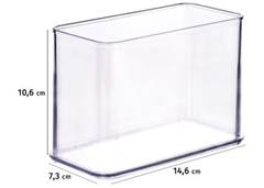 ORGANIZADOR ENCAIXA H2 14,6X7,3CM TRANS
