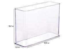 ORGANIZADOR ENCAIXA H3 21,9X7,3CM TRANS