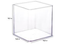 ORGANIZADOR ENCAIXA H3 14,6X14,6CM TRANS