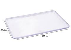 TAMPA ENCAIXA T6 21,9X14,6CM TRANS